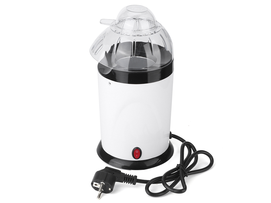 Máquina de pipocas elétrica mini para uso doméstico em branco LAXISCREED