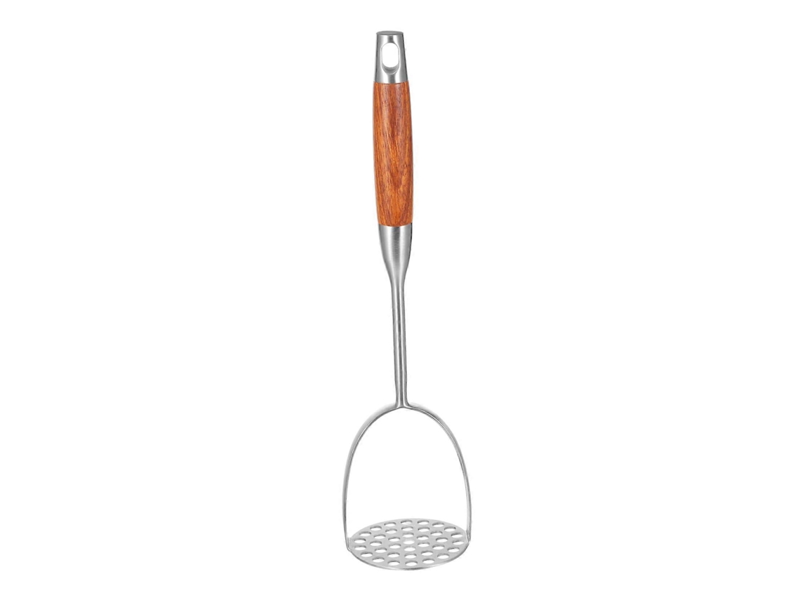 Amassador De Batatas Em Aço Inoxidável Com Cabo Longo Para Amassar Batatas, Inhames E Abóboras De Forma Suave.