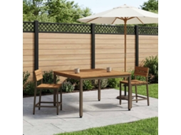 Vidaxl Mesa De Centro Natural E Café 100 X 100,5 X 45 Cm