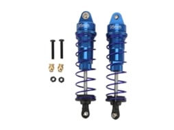 Mali 2pcs Amortecedor de Choque Rc de Alumínio Ajustável com Óleo 95mm para Carro Rc 1/10 Azul Escuro