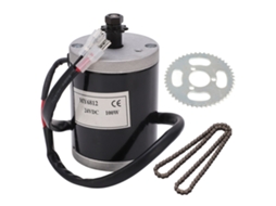 Kit de motor de corrente contínua para bicicleta elétrica com escovas, 24v 100w, conversão de moto e patinete, alta velocidade, baixo ruído