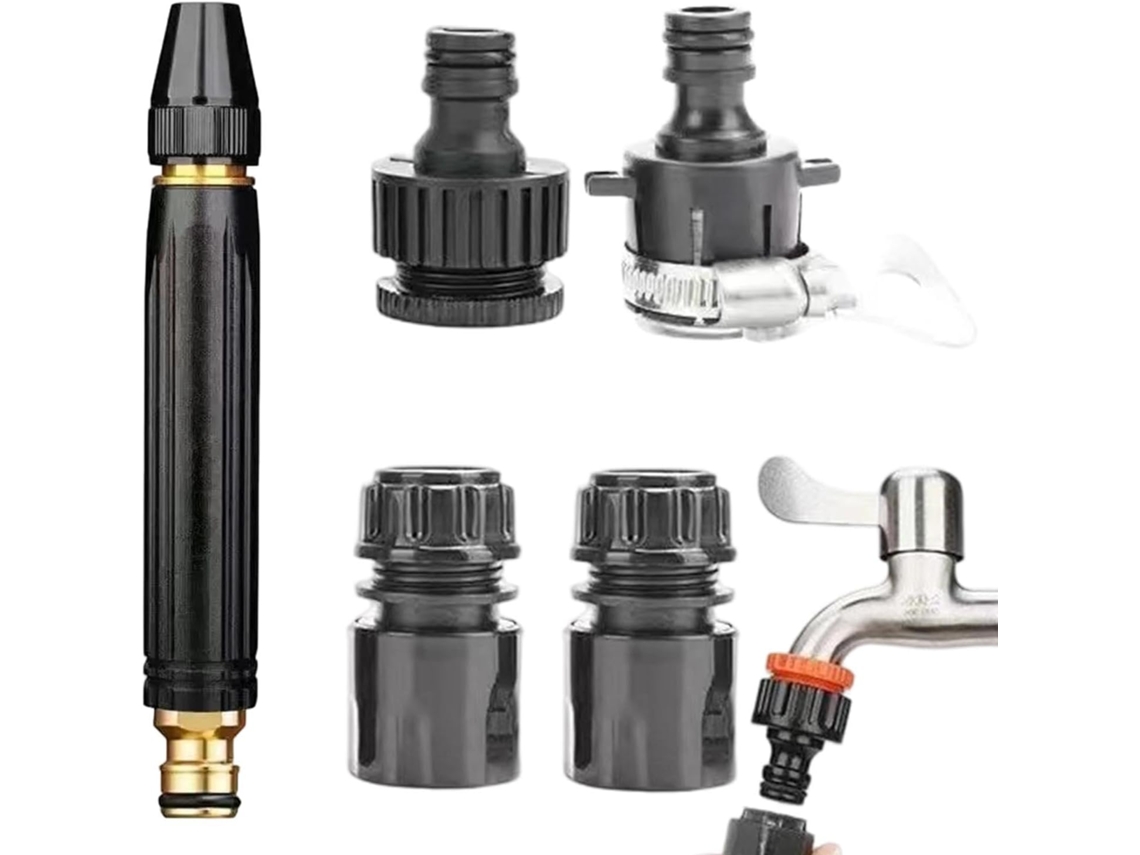 Bocal De Mangueira Jardim Alta Pressão Com Booster E 3 Padrões