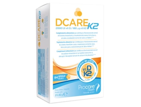 Dcare K2 84 Cápsulas PRODECO PHARMA