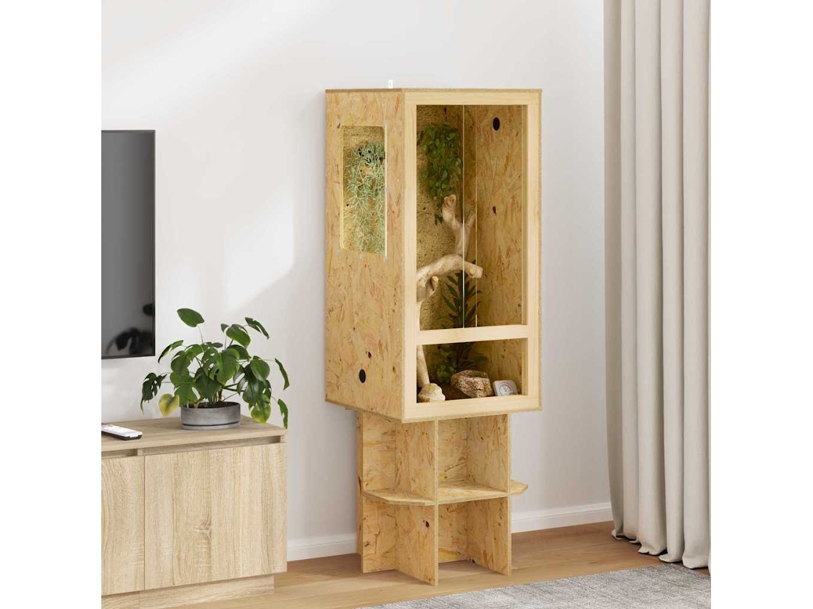 Vidaxl Terrário Castanho 50 X 50 X 100 Cm Osb