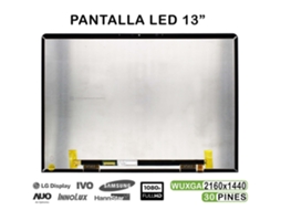Tela de laptop LED de 13 polegadas TV130WTM NH0 2160x1440 30 pinos compatível com tela envidraçada