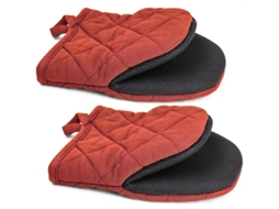 Luvas de Forno Resistentes 300°F Neoprene Vermelho 1 Par Nova Line