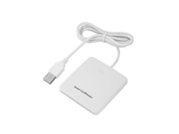 Aetheria leitor de Cartões de Crédito Usb Full Speed Portátil Branco com Chip Inteligente para Banco Móvel