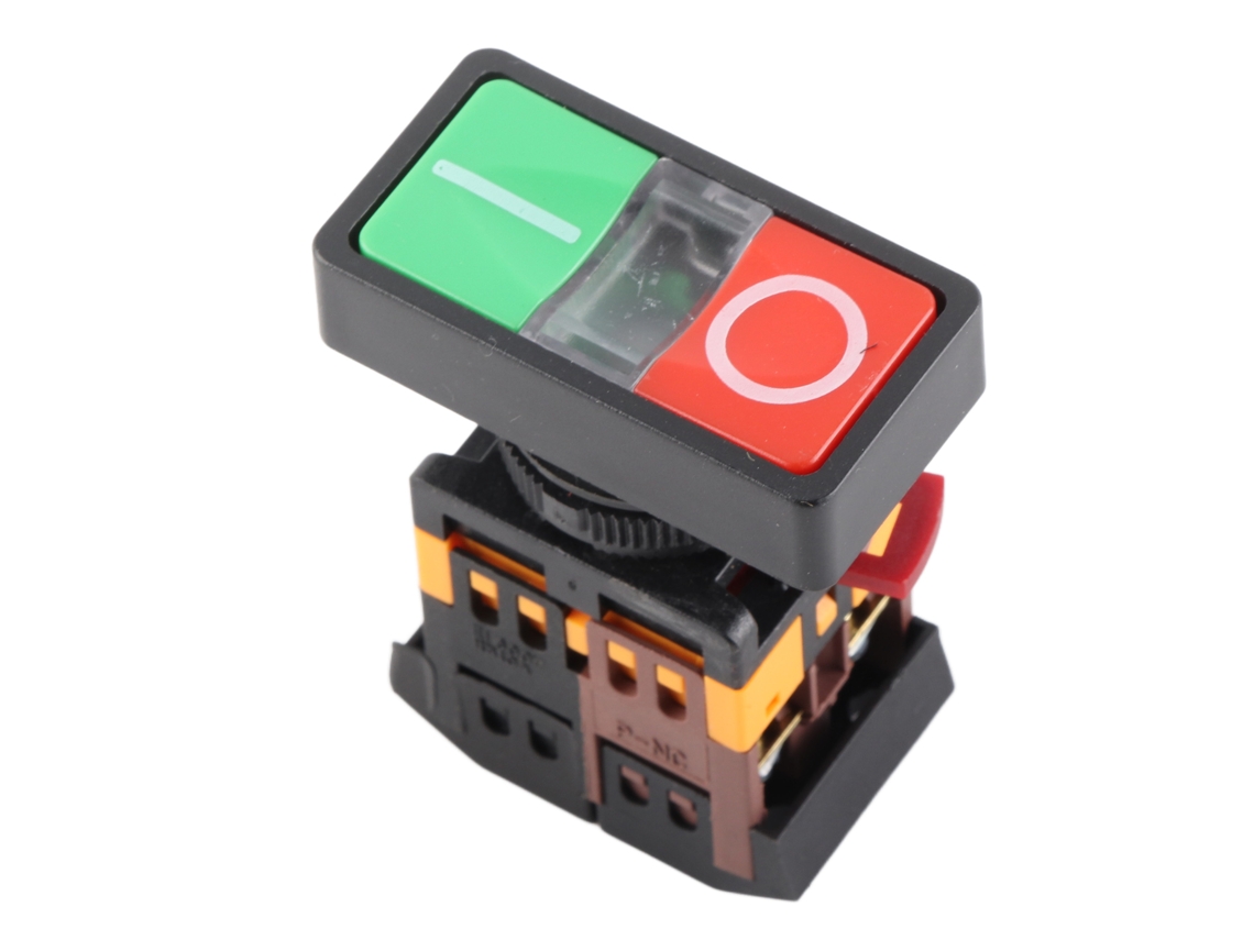 Laxiscreed Interruptor Duplo Com Led Para Ligação Momentânea, Fácil De Usar E Funcional