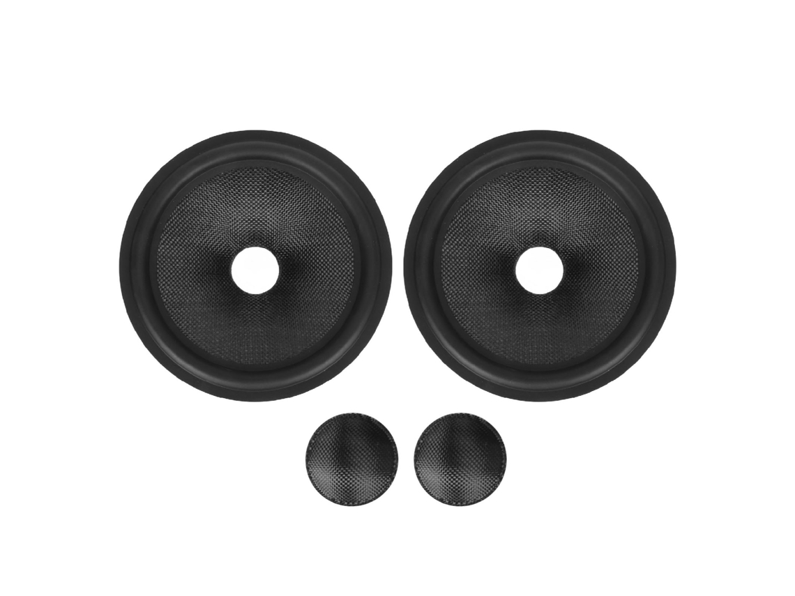 2pcs Cone Alto falante Papel Subwoofer 8 Polegadas Diâmetro Interno 1.4 Polegadas com Borda de Caucho