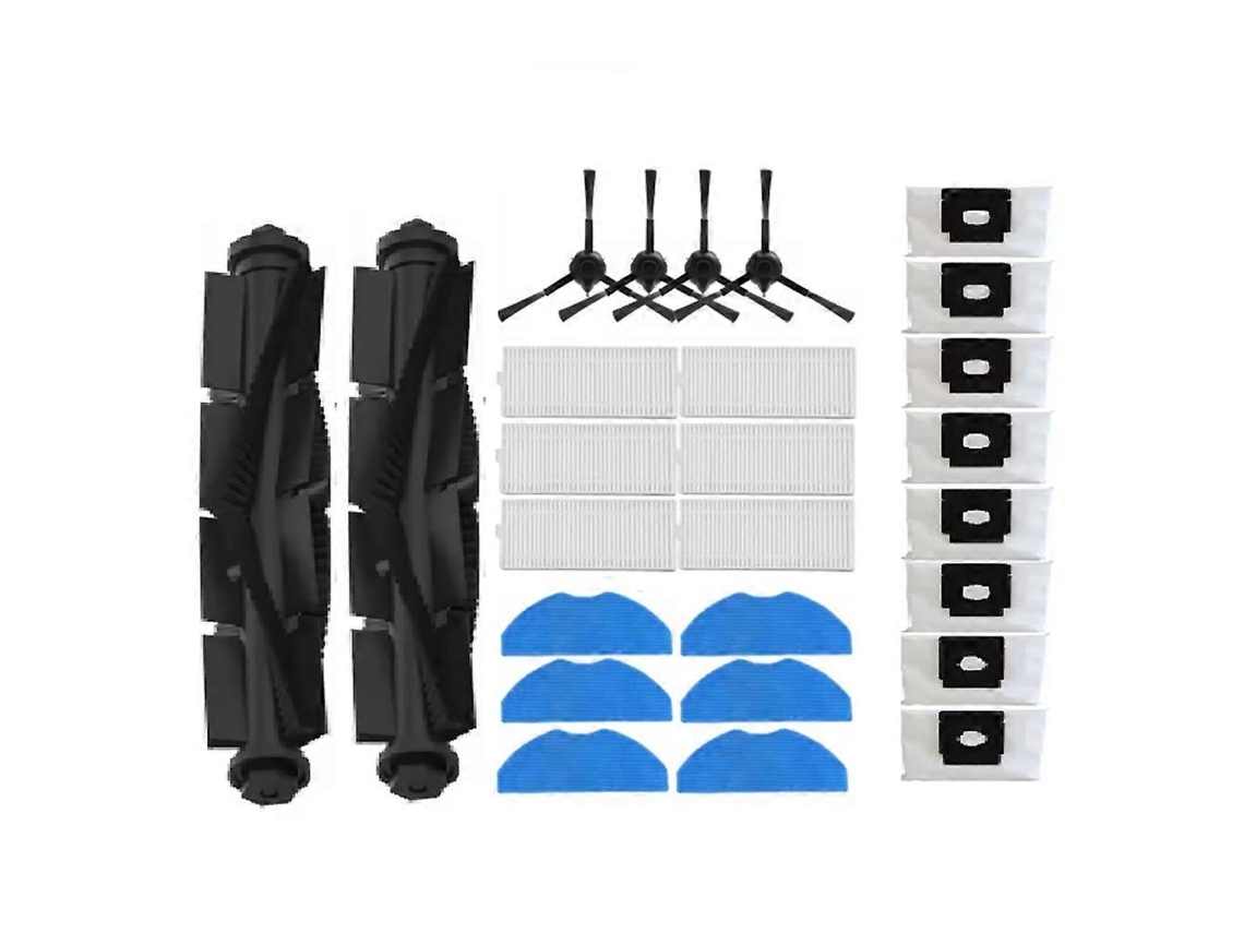 Kit Com 26 Peças Para Aspirador 360 S8 Plus / Ezviz Re4 Plus / Re5 Plus / Rc3 Plus: Escova Lateral, Filtro, Esfregão E Saco Para Pó._ptg