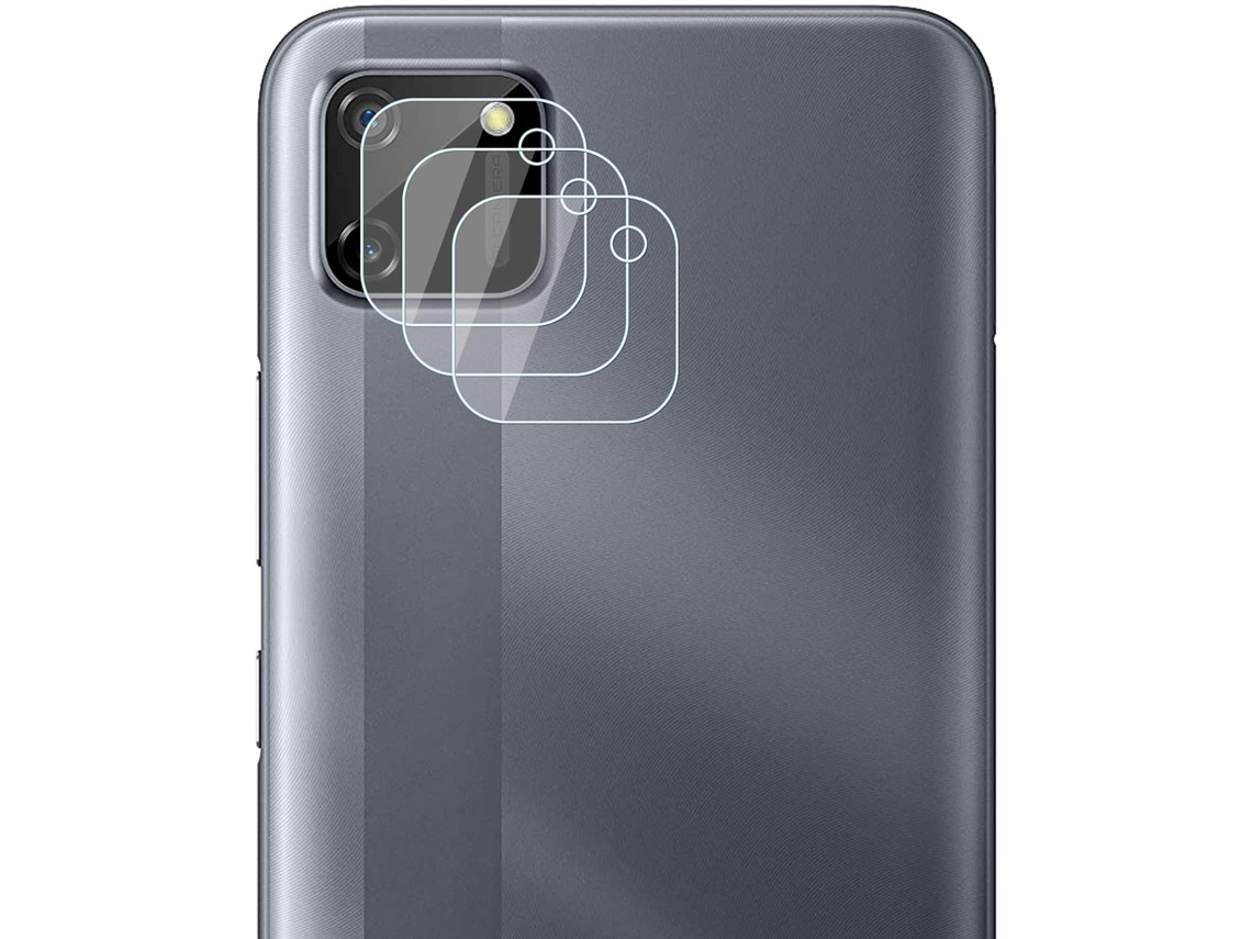 Conjunto de Lentes para Telefone Protetor Filme Proteção para Realme Realme C11 HONGWE. Vidro Temperado (3un)