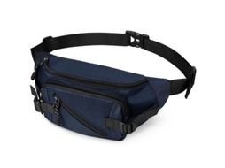 2026-bolsa De Cintura Impermeable Para Paseo De Perros Con Cinturón Ajustable Y 5 Bolsillos (azul)