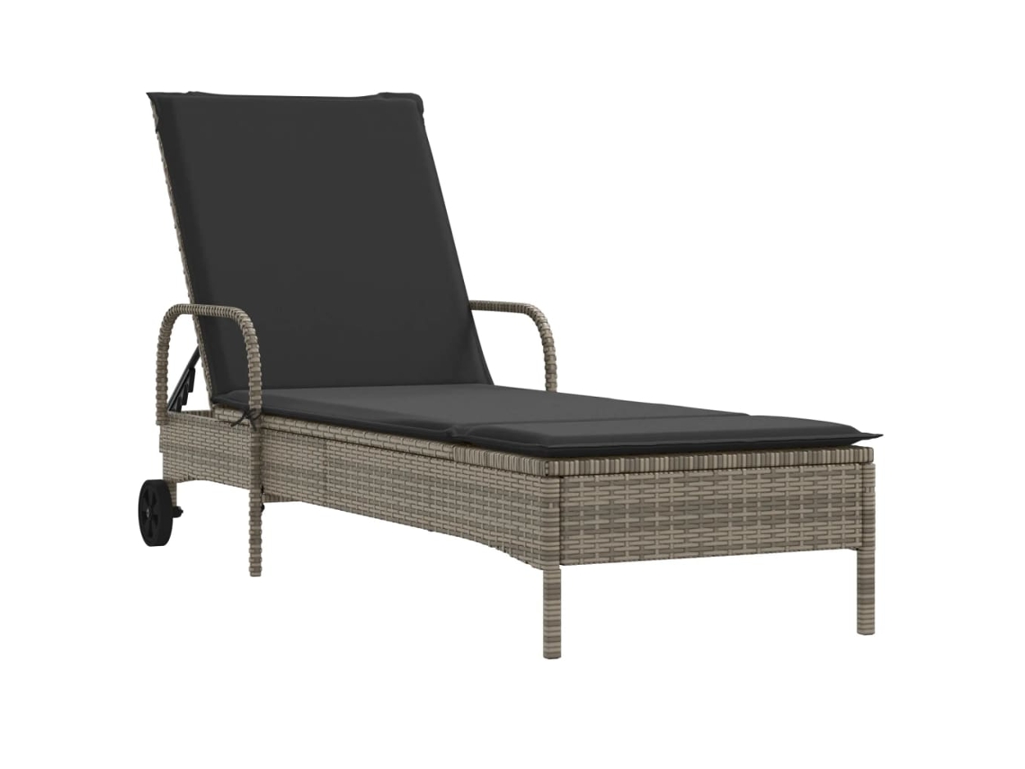 Sun Lounger, Sun Loungers Vidaxl Cinzeto Rattan / Vime (n/a)