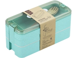 Marmita com 3 Compartimentos e Divisória, 1100ml DUREFORWARD (verde)