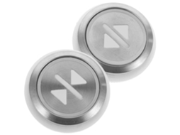 Conjunto De 2 Botões De Aço Inoxidável Para Elevadores, Compatíveis Com A Maioria Dos Modelos.