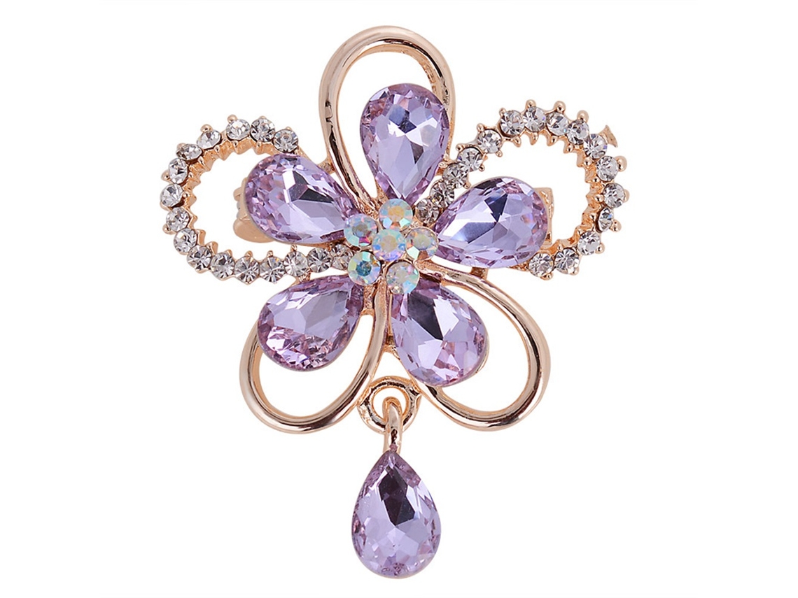 Broche De Mulher Liga Moda Strass