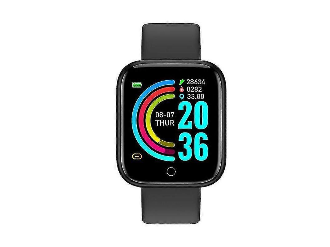 Relógio inteligente Heartmon Y68 de 1,3 polegadas com pedômetro, rastreador de saúde e condicionamento físico, bicicleta elétrica