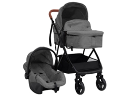 Baby Stroller, Baby Strollers Vidaxl Cinzeto Aço
