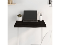 Vidaxl Tampo De Mesa 60x60x(2-4) Cm Carvalho Tratado Castanho-escuro