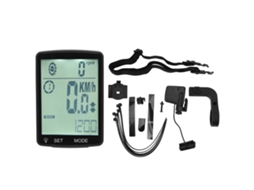 Computador de Bicicleta com tela LED 2.8 polegadas, velocímetro, stopwatch, acessórios branco