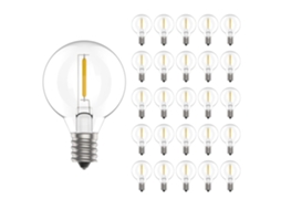 Lâmpada Led E12,pack De 25,g40,1w10w,100lm,branca Quente 2200k,não Regulável,estilo Vintage Btforus