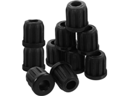Conjunto de 20 baldes de plástico preto para Hastes Rhodes