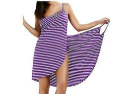Vestido Slip Listrado Com Estilo Britânico E Europeu, Tamanhos De S A 5xl, Cores Branco, Roxo E Preto Roxo