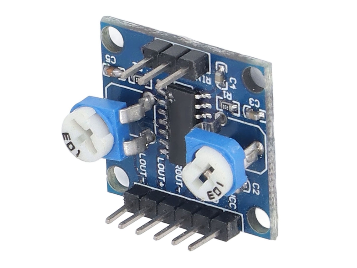 Laxiscreed Ampliador De Áudio Estéreo Digital Com Potenciômetro De Volume, 5wx2 De Potência
