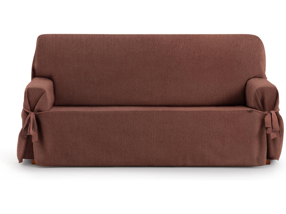 Capa de Sofá 2 Lugares EYSA Mid com Laços (110 x 70 x 180 cm - Poliéster e Algodão - Naranja)