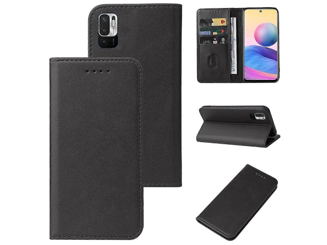 Capa De Couro Com Fecho Magnético Para Xiaomi Redmi 10 5g