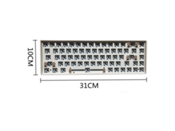 Kit De Teclado Mecânico Sem Fio Bluetooth Tester68 Hot Swap Gamers 2.4g Diy Para Eixo De Interruptor De 3/5 Pinos, Base Com 68 Teclas Aquaforge