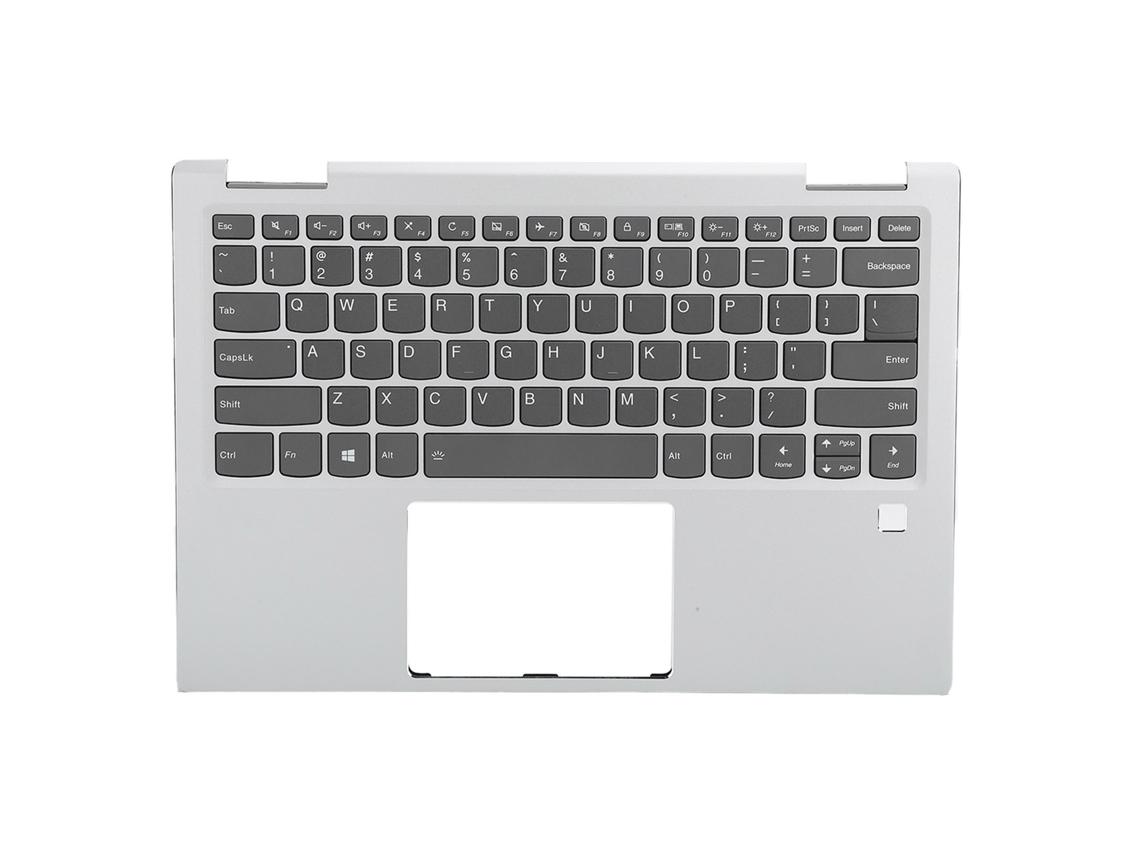Teclado Com Touchpad E Iluminação Prateada, Substituição Para Lenovo Yoga 720-13ikb.