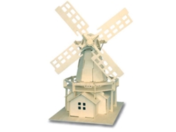 Cais - Maquete Em Madeira De Moinho De Vento