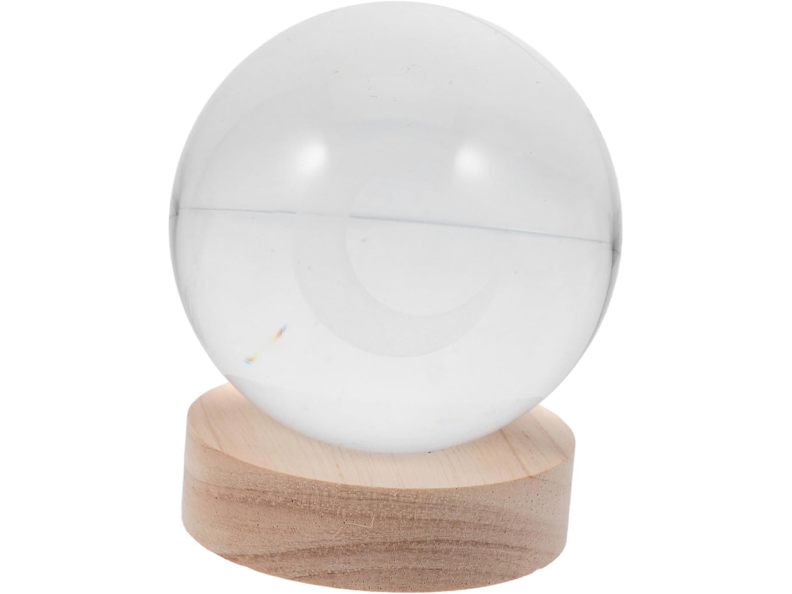 Luminária LED Hemobllo em formato Lua com base de luz iluminada