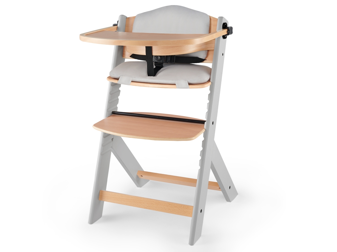 Cadeira de Refeição com Almofada KINDERKRAFT Enock Natural Grey