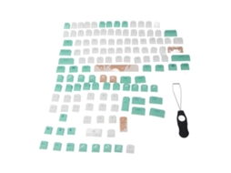 Teclas de Sublimação PBT LAXISCREED, 128, padrão balas de leite mentolado