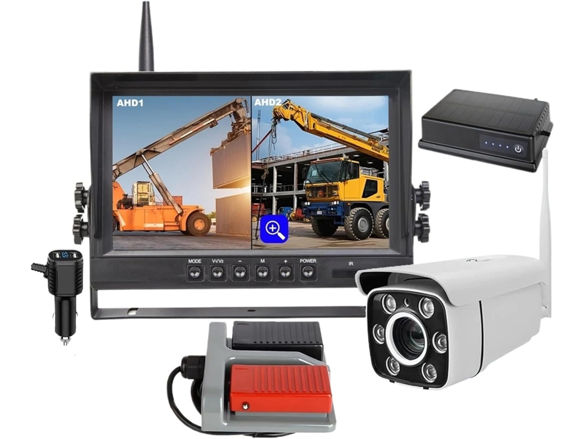 Monitor de 9 Polegadas com Zoom Óptico de 1080p, Câmera Sem Fio, Sinal Digital para SFUSHOS