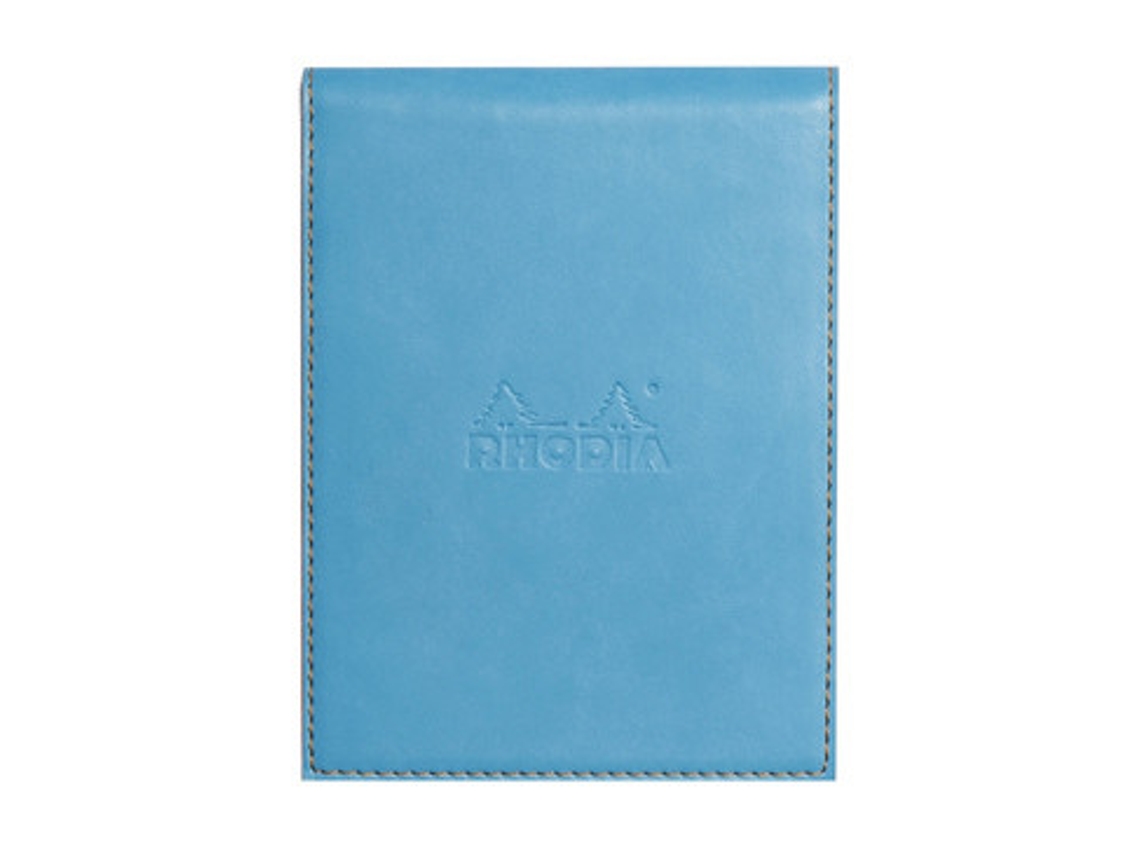 RHODIA Notepad Cover Notepad N12 Notebook e Bloco 80 Folhas Azul