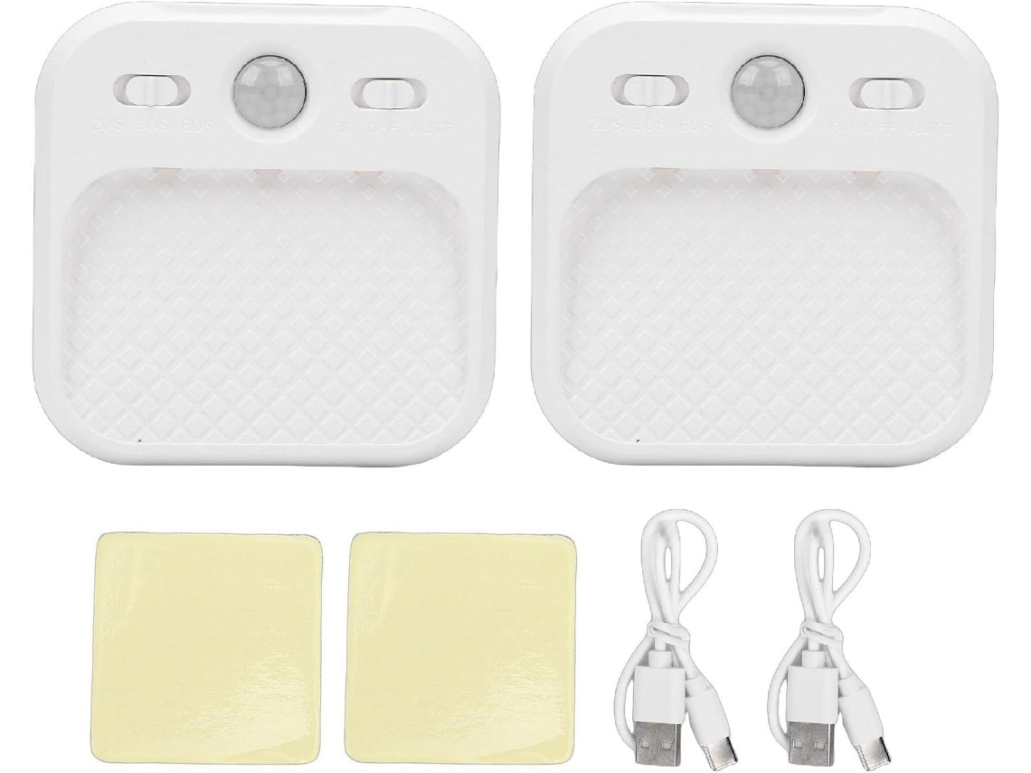 Luz Noturna Led Suave Com Detector De Movimento E Intensidade