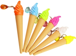Conjunto De 24 Canetas Em Gel Criativas Gadpiparty Formato Sorvete