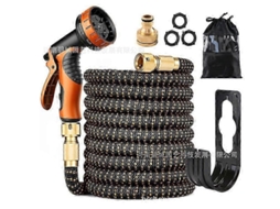 Mangueira De Jardim Expandível Pocket Hose Copper Bullet 25 Ft Com 10 Configurações De Pulverização Sem Chumbo 25 Pés