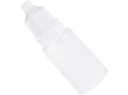 Frascos conta-gotas de plástico branco com tampas de segurança, pacote com 10 unidades, 10 ml, para crianças.