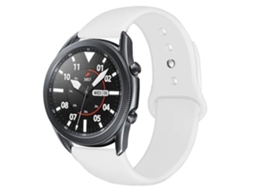 Pulseira De Relógio Lurelia Silicone Liquido Samsung Galaxy Watch 5 Pro 45 Mm Branco