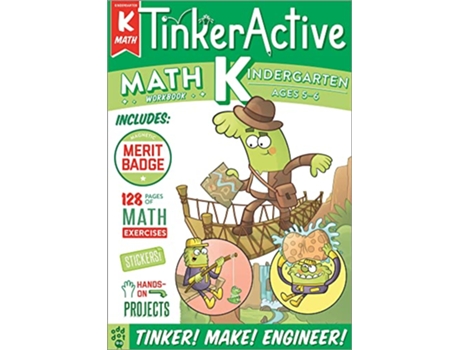 Livro TinkerActive Workbooks Kindergarten Math de Nathalie Le Du e Odd Dot (Inglês)
