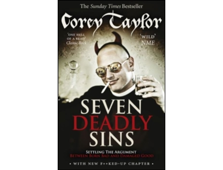 Livro Seven Deadly Sins de Corey Taylor (Inglês)