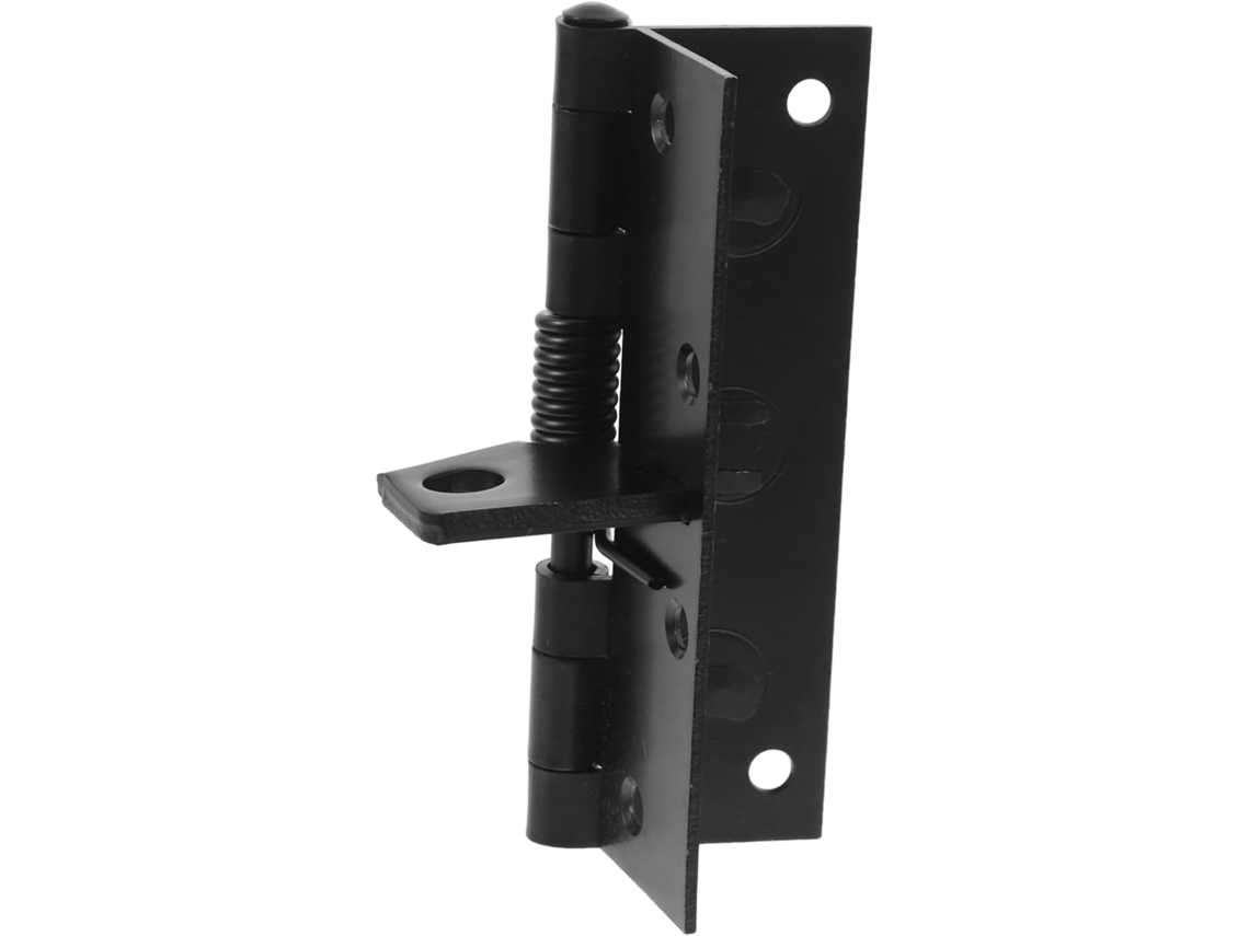 Dobradiça De Porta Preta De 4 Polegadas Com Mola E Função De Fechamento Automático