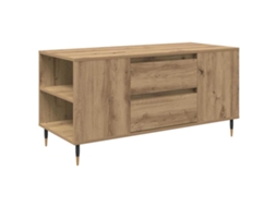 Conjunto de 2 Mesas de Centro com Gaveta Carvalho Artesanal 102x44,5x50 cm MAISON EXCLUSIVE