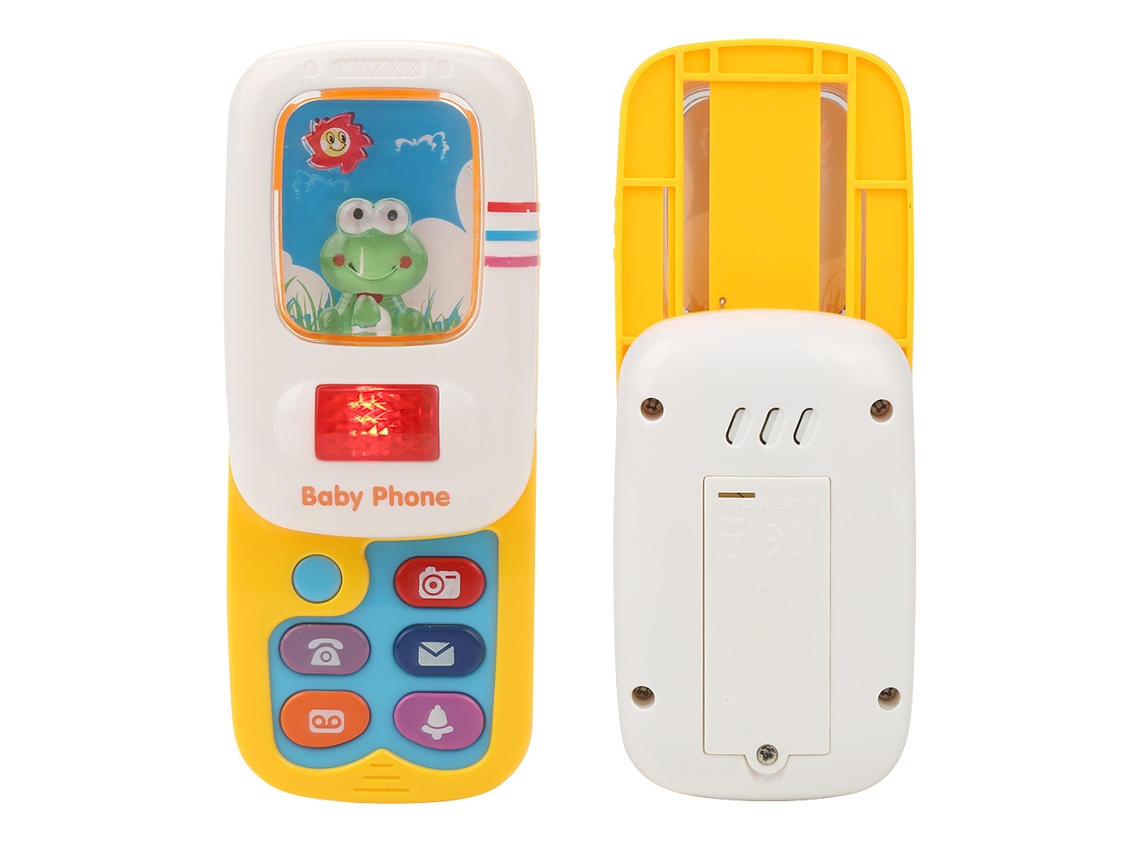 Primerox brinquedo Celular Musical para Bebê com Luz e Sons Educativo Brincadeira Simulação