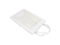 Gift Bag Medium Size Open Window Transparent Gift Bag For Lipstick Jewelry Accessorieswhite