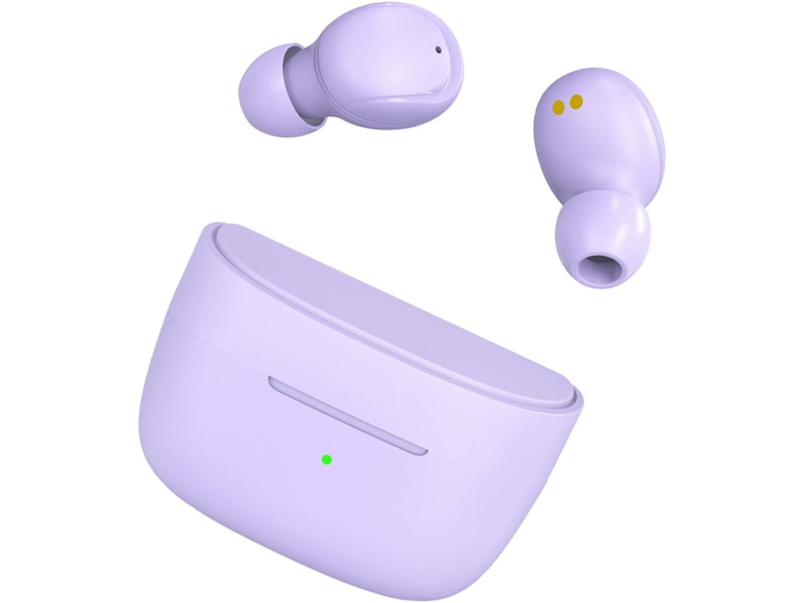 Fones De Ouvido Sem Fio Com Ruído Tws, Leves E Para Viagens Roxo